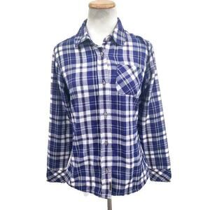 Merrell purple plaid button up no gap shirt in size Medium